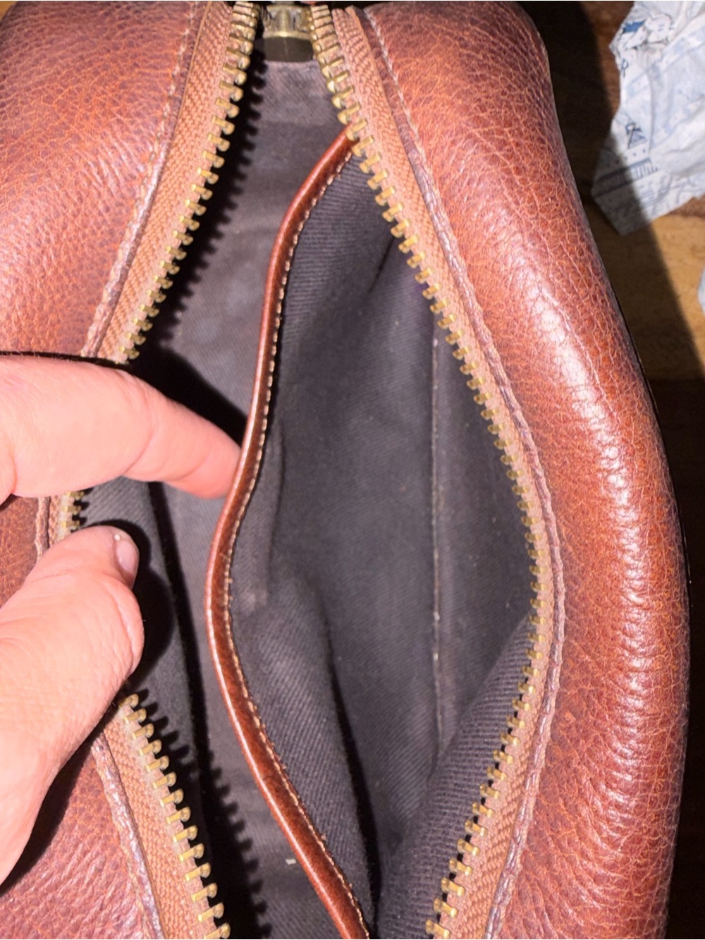 Madewell Brown Leather Crossbody Camera Bag - Picture 5 of 11